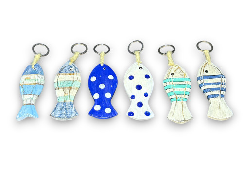 LLAVERO PEZ SURTIDO COLORES 10cm pack 12