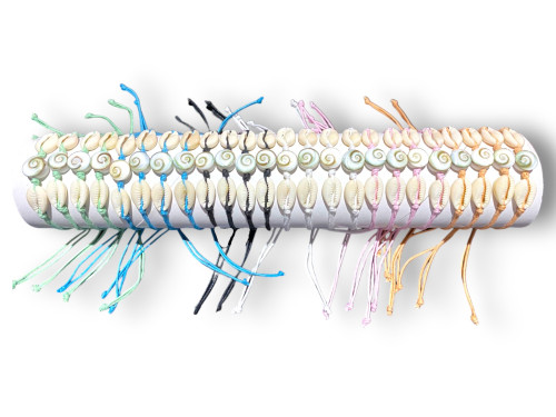 P.MA-24053 PULSERA MONETA SHIVA 6 colors tubo 24