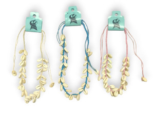 C.MA-25206 MONETA COLGANTE MACRAME 3colors pack 12