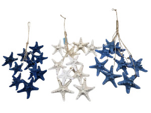 D-15 DECO FILIPINA 30cm blca./azul/turq. pack 6