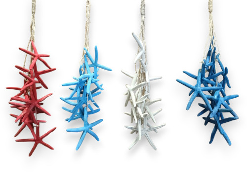 D-16 DECO RACIMO DEDOS 30cm blco./azul/turq./rojo pack 4